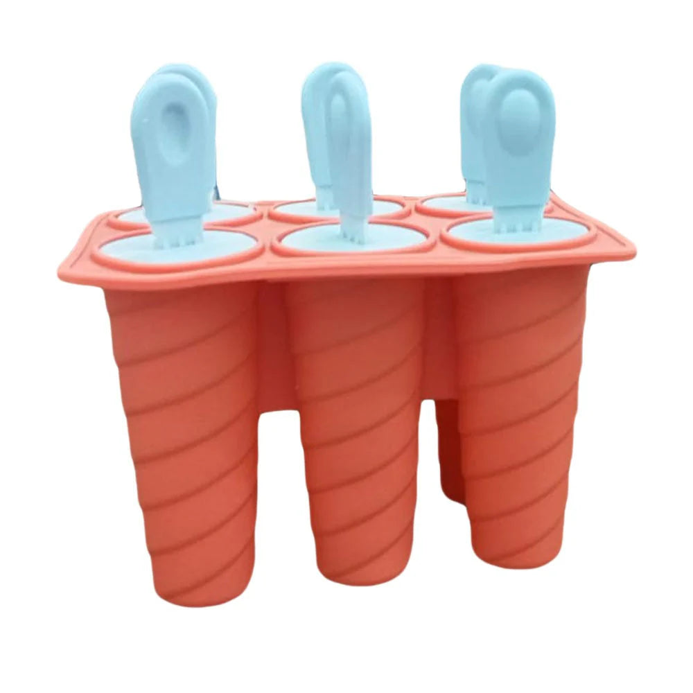 Silicone Ice Cream Popsicle Molds Silicone 6 Pieces/kq524