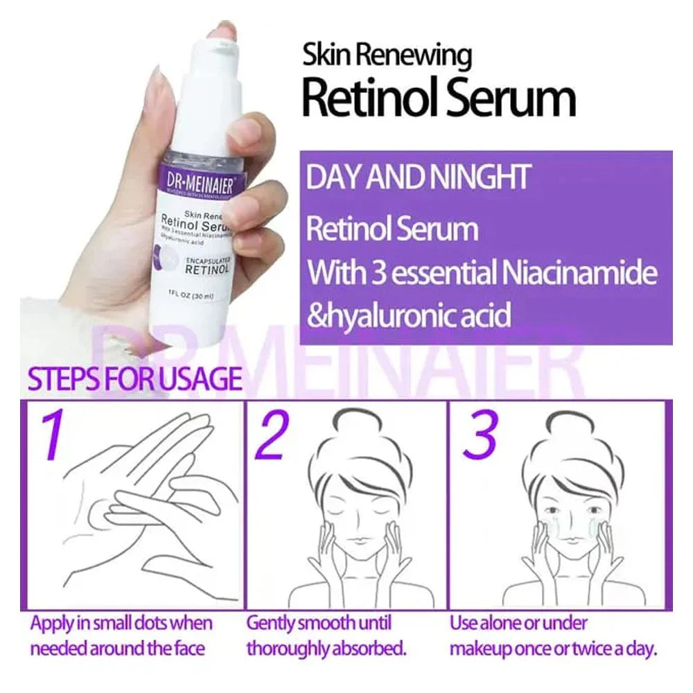 Retinol Serum Day And Night With Hyaluronic Acid Niacinamide 30ml/kq013