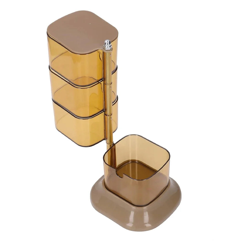 360° Rotatable Acrylic Jewelry Accessory Organizer 4 Layers/kr-035