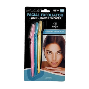 Facial Exfoliator And Hair Remover 3 Pcs/kr-859
