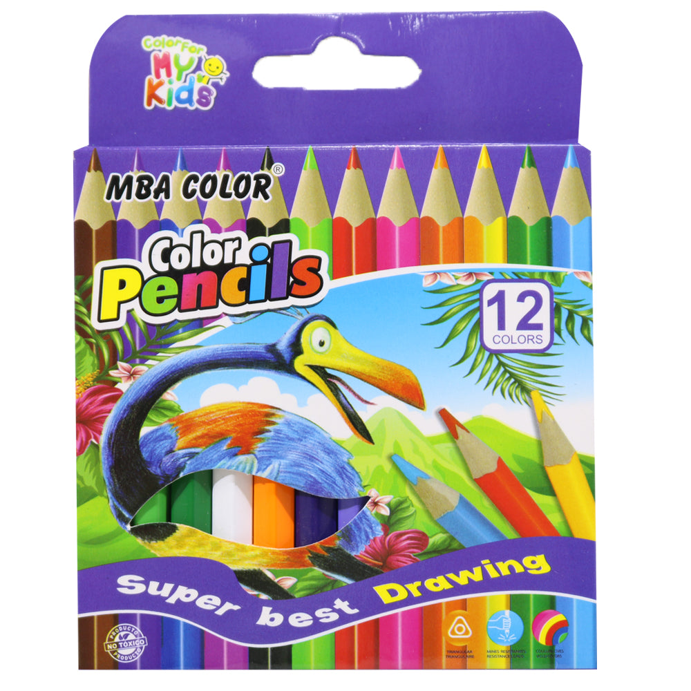 MBA Color Mini colour Pencils (12 Pcs) / 9015-12