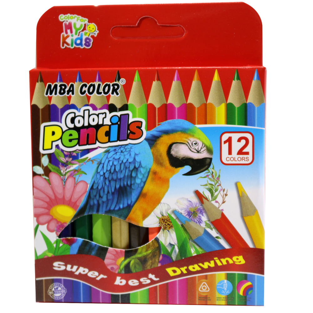 MBA Color Mini colour Pencils (12 Pcs) / 9015-12