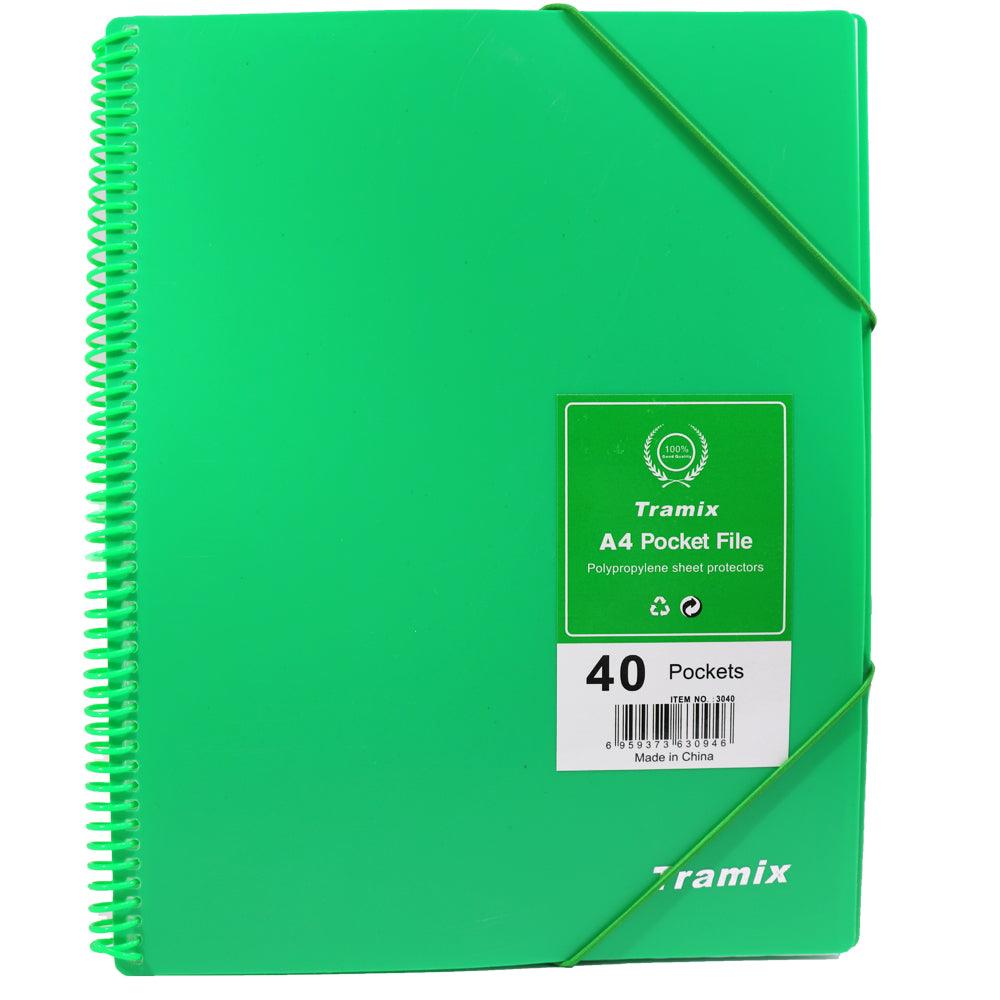Tramix A4 Pocket File 40 Pockets / 3040 / P-285