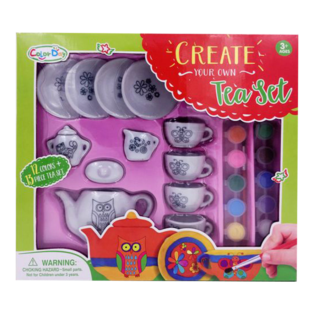Create Your Own Painted Tea Set / 8124
