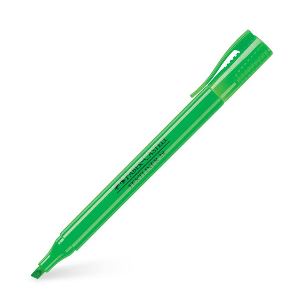 Faber Castell Textliner 38 Fluorescent Green  / 157763