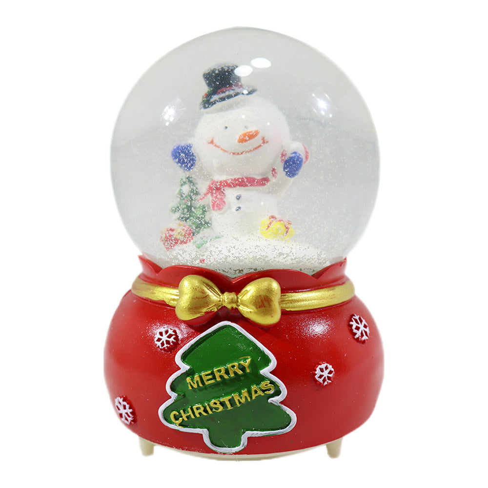 Christmas Crystal Musical Light Up Ball Snow/ Q-1141