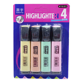 HAOYU Highlighter 4 Pcs / HY603 /Q-212