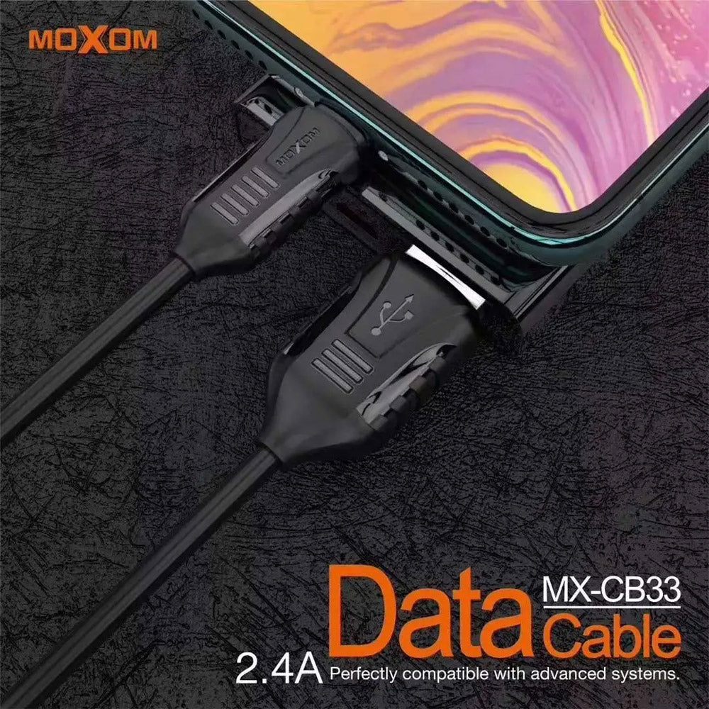 Moxom MX-CB33 Charging/Data Interface, Fast Charging 2.4A High Speed Data Transfer Moxom MX-CB33 Lightning / Micro / Type-c