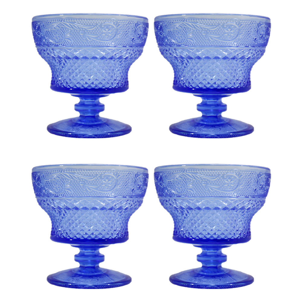 Colored Glass Dessert Cup ( 4 Pcs)/Q-338