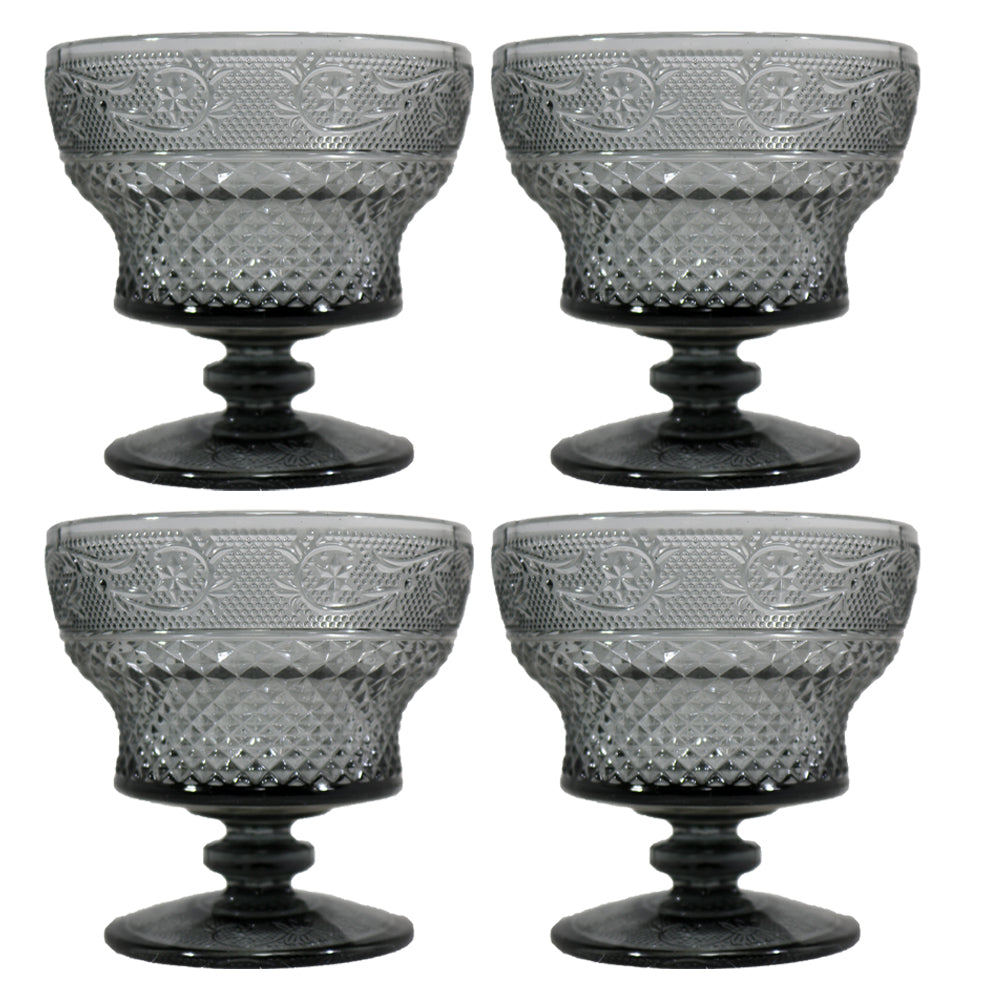 Colored Glass Dessert Cup ( 4 Pcs)/Q-338