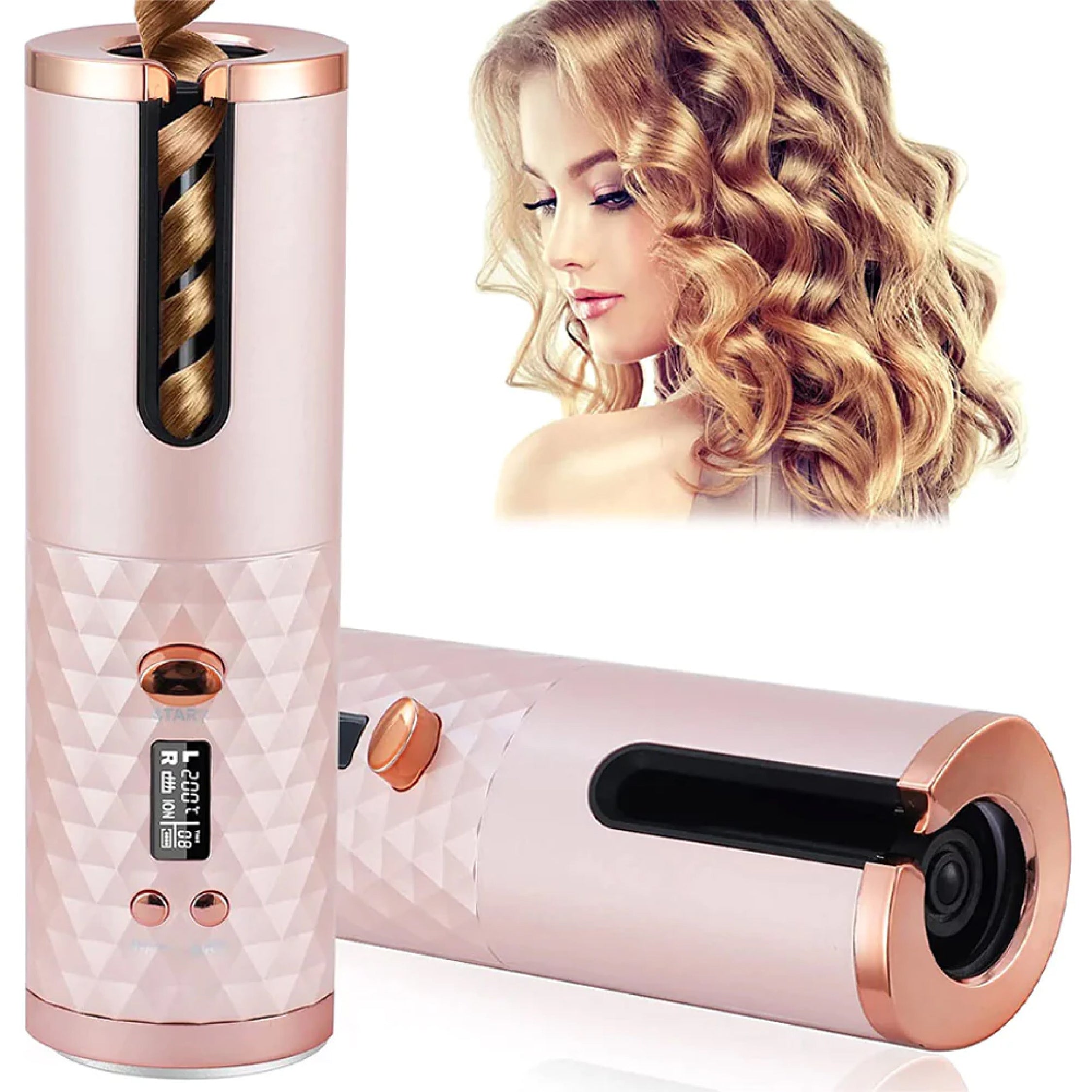 Cordless Automatic Hair Curler Iron Wireless Curling For Curls Waves / 22FK226