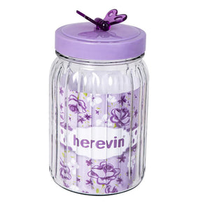 Herevin Canister Butterfly Cover-Soft Purple-Shrink /1.4Lt/8699038094109