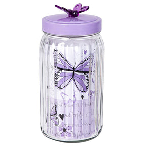 Herevin Canister-Butterfly Cover-Soft Purple-Shrink /1.7Lt/8699038094116