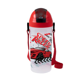 Herevin Decorated School Bottle With Straw-Speed Racer 610ml  161811-002