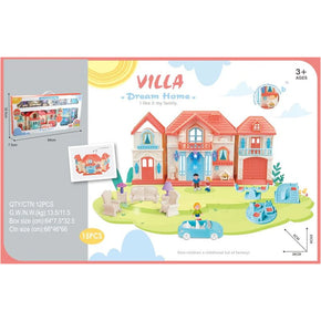 "Family Villa Playhouse - Pretend Home Furniture Set for Kids/wd-933c