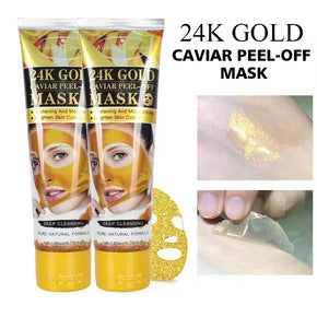 Aichun Beauty Whitening 24k Gold & Cavior Peeling Off Mask Cleansing Natural Facial/kq108