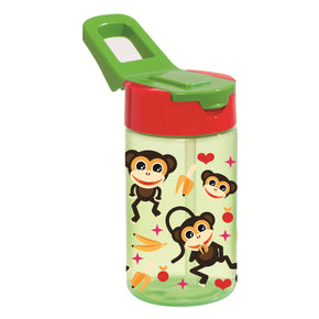 Herevin Patterned Flask With Straw - Monkey 430ml/161815-005