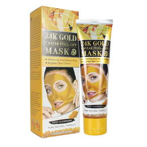 Aichun Beauty Whitening 24k Gold & Cavior Peeling Off Mask Cleansing Natural Facial/kq108