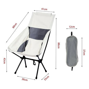 Outdoor Portable Camping Chair Ultralight Compact Oxford Cloth Folding Lawn Chair Backpacking Seat With Small Pocket Carrying Bag/kl553