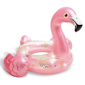 INTEX - Glitter Flamingo Tube Ride-On/6941057417325