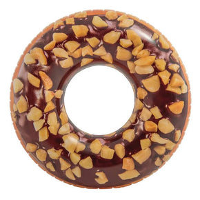 Intex 56262 Inflatable Swim Donut Ring Tube Float - Nutty Chocolate, 114cm/56262