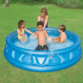 Intex Inflated Soft Side Pool, Blue, 58431