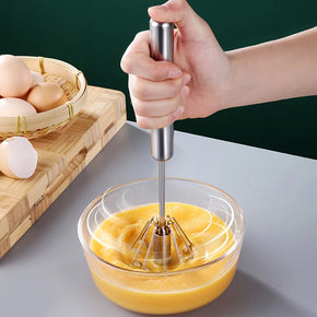 Stainless Steel Household Egg Beater Manual Kitchen Cream Beater Egg Mixer / 22FK180