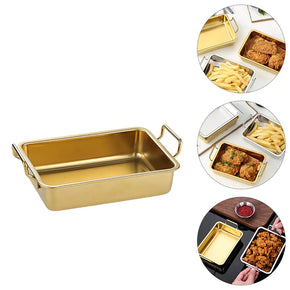 Food Serving Tray with Handle Plate 26x26x5 CM/kr-247