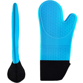 Extra Long Silicone Oven Mitts, Heat Resistant Oven Gloves Waterproof Flexible Pot Holders Heavy Duty Oven Mitts For Kitchen/kr-360