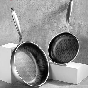 Stainless Steel Pan, Non Stick Pan34x34x14CM/kr-327