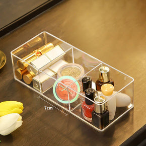 Clear Acrylic Makeup Storage Box Cosmetic Lipstick Finishing Three Grid Box Compartment/kc23-226