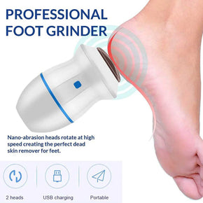 Rechargeable Find Back Callus Remover With Built-In Vacuum Foot Grinder Machine Hard Crack Cleaning