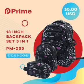 Prime BackPack Set Of 3 Pcs / PM-055