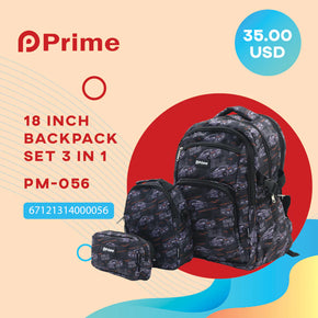 Prime Backpack Set Of 3 Pcs / PM-057