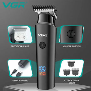 VGR Professional Electric Hair Trimmer Cordless Beard & Hair Clipper For Men USB / V-937