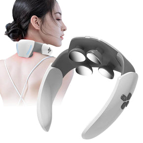 Hot Compress Neck Massager, EMS Pulse, Cervical Massage Machine, Neck Pain Relief, Muscle Relaxation / KN-321