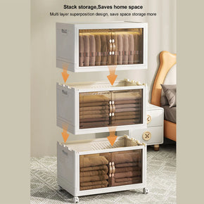 Multi-Function Storage Cabinet With Double Doors And 4 Layers/kn-396