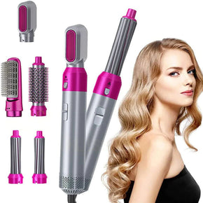 5 in 1 Hot Air Styler hair straightener, Dryer Comb Multifunctional Styling Tool for Curly Hair machine for Straightening Curling Drying Combing Scalp Massage/kn-453