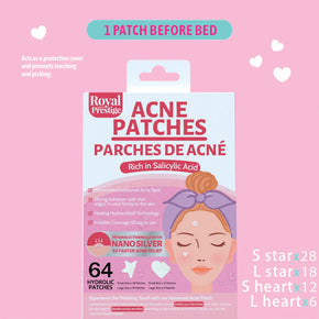 Transparent Star & Heart Shaped Acne Absorbing Cover Patch/kq149