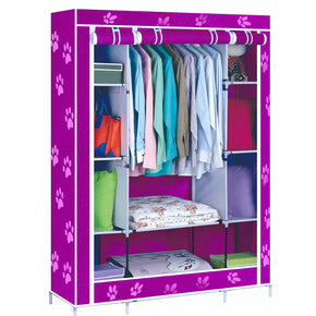 (Net) Storage Wardrobe Modern Design Portable Cloth Wardrobe Cabinet Large Space Foldable /kn-145