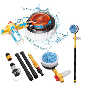 (Net) MACHSWON Rotating Car Wash Brush, Automatic Rotating Washing Brush, High Pressure Water With Soap Reservoir For Washing Car /kn-322