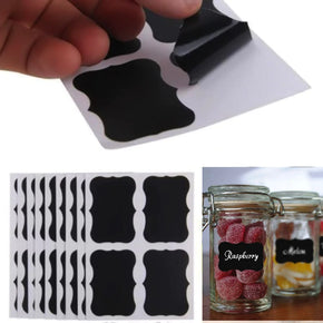 Chalkboard Labels,Fashionclubs Reusable Blackboard Stickers For The Kitchen, Pantry, Mason Jars, Wine Glasses 36PCS /6958155645222