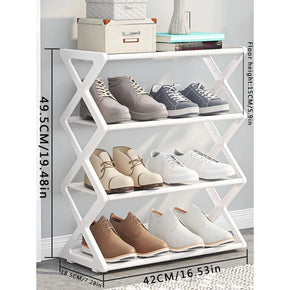 4-Tier Simple Household Assemble Shoe Rack Storage Organizer/kn-180