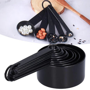 Black Plastic Measuring Spoon 10 Pcs/kq574