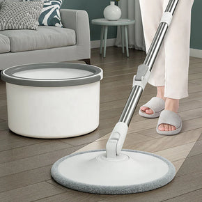 Clean Water Spin Mop With Separate Water Bucket, Suitable For All Types Of Flooring, Separates Dirty And Clean Water, New Invention To Clean Your Home, Microfiber Mopheads Included Long-Lasting/kn-254