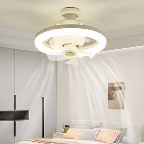 (NET) 360 Degree Rotation LED Fan Light, Ceiling Fans With Lights Remote Control/kq601