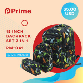 Prime Backpack Set Of 3 Pcs / PM-041