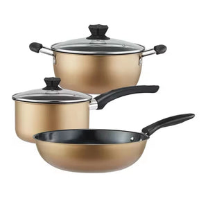 Cookset Induction Bottom Non-Stick Coated Cookware Set 3 Pcs/kr-033