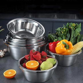 Stainless Steel Dish Meal Plate Fruit Dinner Plate Serving Dishes 30 CM/kr-278