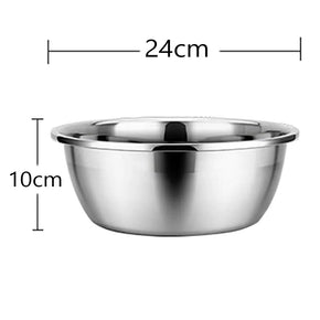 Stainless Steel Dish Meal Plate Fruit Dinner Plate Serving Dishes 24 CM/kr-275